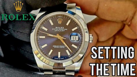 setting time on rolex oyster perpetual|change time on Rolex datejust.